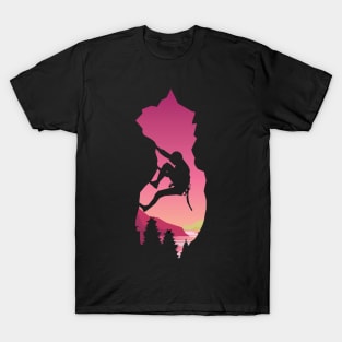 Climber's Twilight Ascent T-Shirt